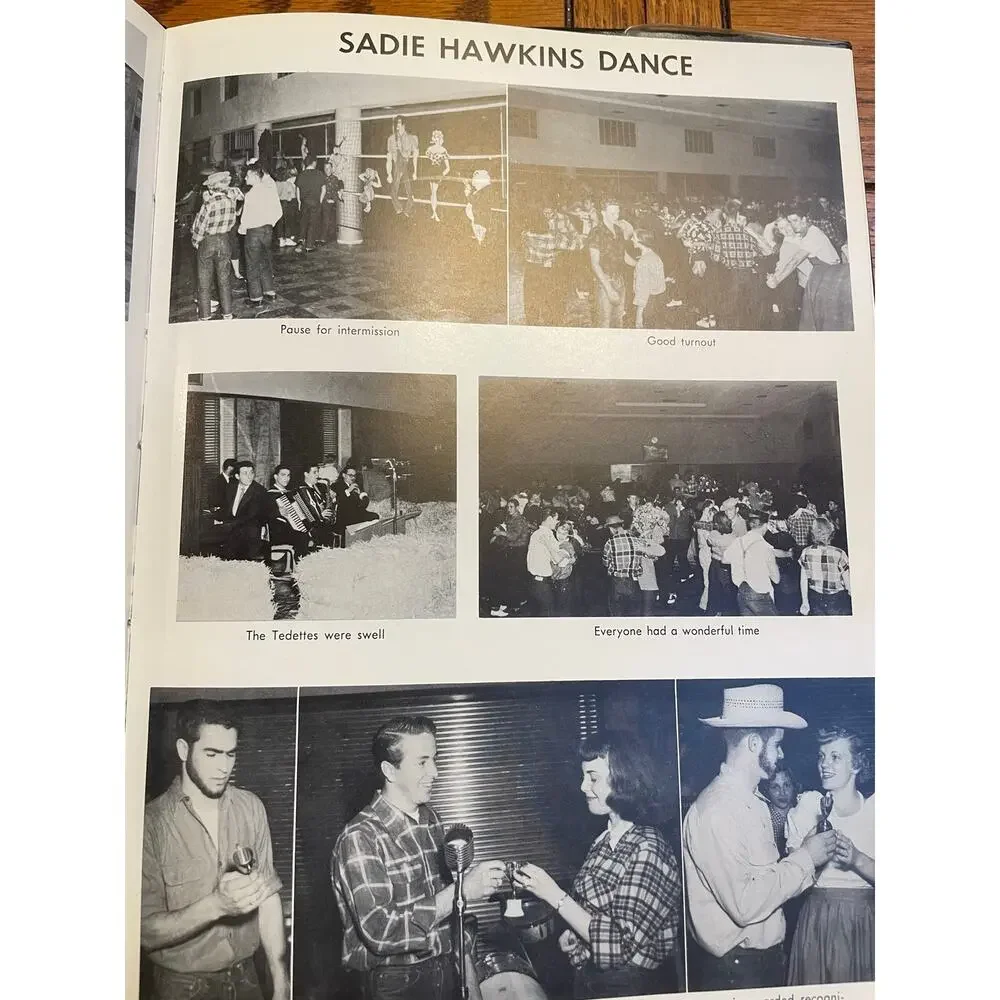 1953 Theodore Roosevelt High School Fresno CA Yearbook Nautilus Signed vintage
